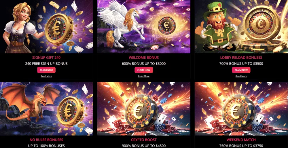 Bonos en EuroBets Casino